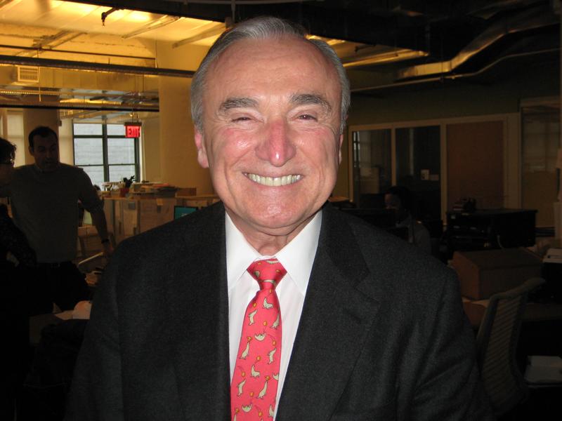 Former New York City Police Commissioner William Bratton in the WNYC studios